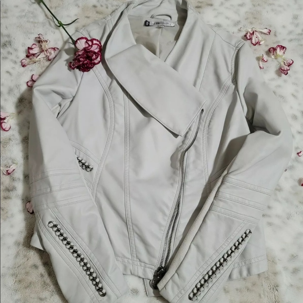 JLo Faux leather Moto jacket - Picture 2 of 8